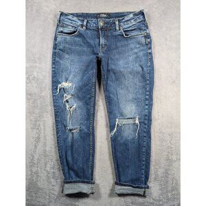 Silver Jeans Women's Blue Boyfriend Jeans
